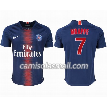 Camisolas Paris Saint-Germain Mbappé 7 1º Equipamento Principal 2018-2019 Camisolas Paris Saint-Germain Mbappé 7 1º Equipamento Principal 2018-2019